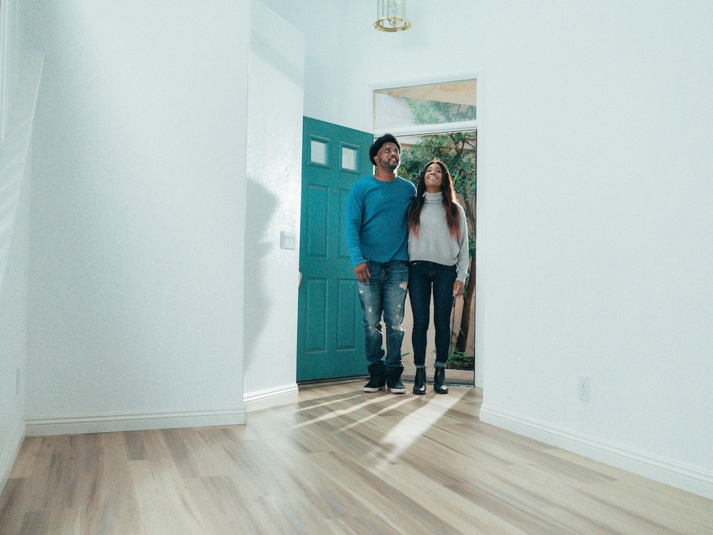 Tenants arrive in their new home